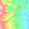 Mappa topografica Luac, altitudine, rilievo