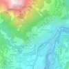 Mappa topografica Saint-Étienne, altitudine, rilievo