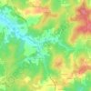 Mappa topografica Les Gaumes, altitudine, rilievo
