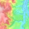 Mappa topografica Les Rosiers, altitudine, rilievo