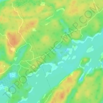 Mappa topografica Lorimer Lake, altitudine, rilievo