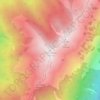 Mappa topografica Col Visentin, altitudine, rilievo