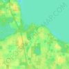 Mappa topografica Hawthorne, altitudine, rilievo