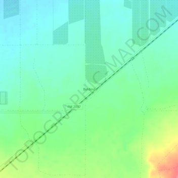 Mappa topografica Belding, altitudine, rilievo