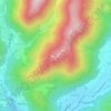 Mappa topografica Monte Megna, altitudine, rilievo