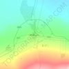 Mappa topografica 若羌县, altitudine, rilievo