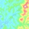 Mappa topografica São Vicente da Estrela, altitudine, rilievo