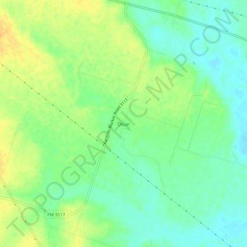 Mappa topografica Oscar, altitudine, rilievo