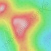 Mappa topografica Frog Hill, altitudine, rilievo