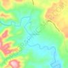 Mappa topografica Kalamtukan, altitudine, rilievo