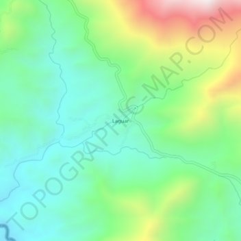 Mappa topografica Laguar, altitudine, rilievo