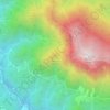 Mappa topografica Monte Penotiat, altitudine, rilievo