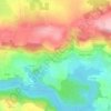 Mappa topografica Pors Guer, altitudine, rilievo