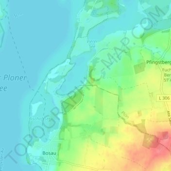 Mappa topografica Waldshagen, altitudine, rilievo