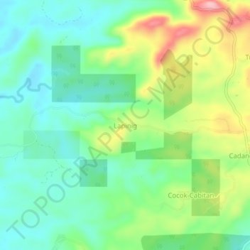 Mappa topografica Lapinig, altitudine, rilievo