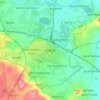 Mappa topografica Didcot, altitudine, rilievo