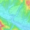 Mappa topografica Pedona, altitudine, rilievo