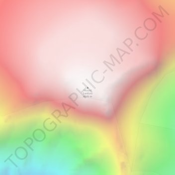 Mappa topografica Mount Sanford, altitudine, rilievo