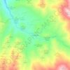 Mappa topografica Los Corrales, altitudine, rilievo