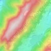 Mappa topografica Bajin, altitudine, rilievo