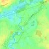 Mappa topografica Muschau, altitudine, rilievo