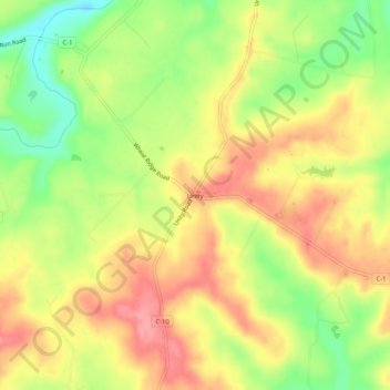 Mappa topografica Unity, altitudine, rilievo
