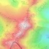 Mappa topografica Mont Valier, altitudine, rilievo