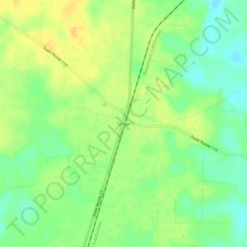Mappa topografica Singer, altitudine, rilievo