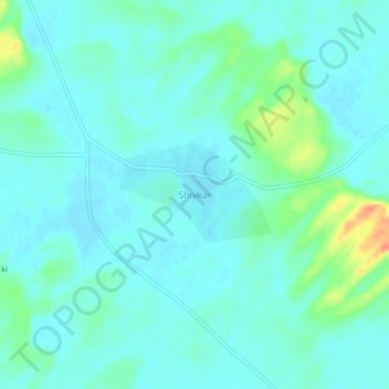 Mappa topografica Shivkar, altitudine, rilievo