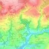 Mappa topografica Creach Balbe, altitudine, rilievo