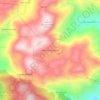 Mappa topografica Alto São Bernardo, altitudine, rilievo
