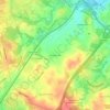 Mappa topografica Hanover Hills, altitudine, rilievo