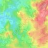 Mappa topografica Pétillat, altitudine, rilievo