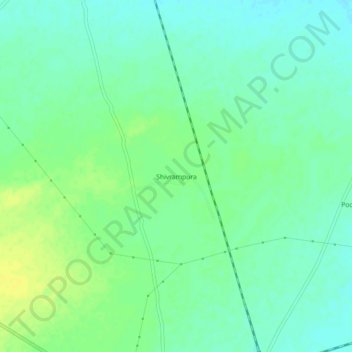 Mappa topografica Shivrampura, altitudine, rilievo