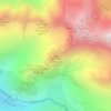 Mappa topografica Soum des Canalisses, altitudine, rilievo