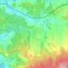 Mappa topografica Farley Green, altitudine, rilievo