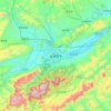 Mappa topografica 张家界市, altitudine, rilievo
