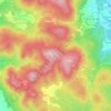 Mappa topografica Molli, altitudine, rilievo