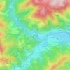 Mappa topografica Vialon, altitudine, rilievo
