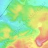 Mappa topografica Cervière, altitudine, rilievo