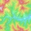 Mappa topografica Corniolo, altitudine, rilievo