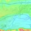 Mappa topografica Crouzet, altitudine, rilievo