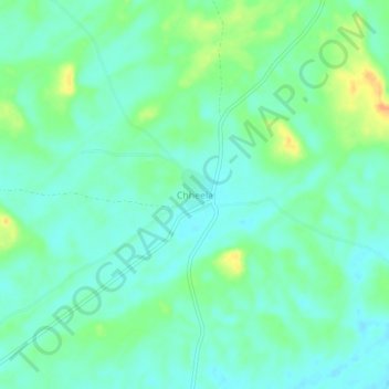 Mappa topografica Chheela, altitudine, rilievo