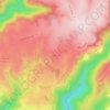 Mappa topografica Les Horts, altitudine, rilievo