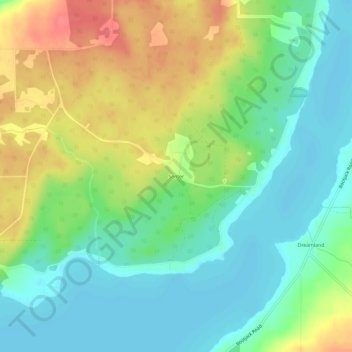 Mappa topografica Senter, altitudine, rilievo