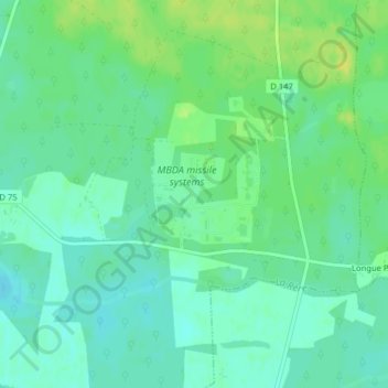 Mappa topografica La Chaudronne, altitudine, rilievo