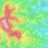 Mappa topografica Le Gay, altitudine, rilievo