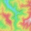 Mappa topografica Cascata del Rio Rovigo, altitudine, rilievo