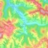 Mappa topografica La Casa'l Ríu, altitudine, rilievo