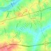 Mappa topografica Druid Hills, altitudine, rilievo